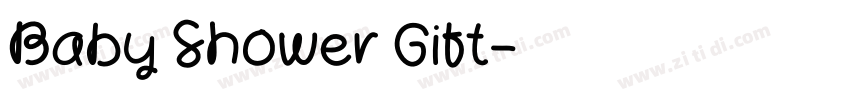 Baby Shower Gift字体转换